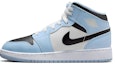 Sizing 【定製球鞋】Jordan Air Jordan 1 Mid 可愛熊貓 中式萌寵 經典百搭 中幫 復古籃球鞋 女款 白藍色