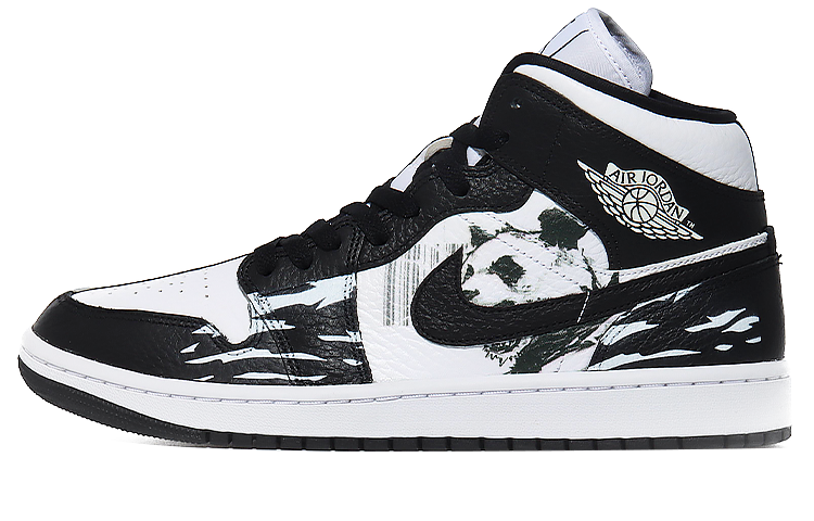 Buy (W) [定制鞋款] Air Jordan 1 Mid '熊猫' DR0501-101(Team10-恶霸-P）