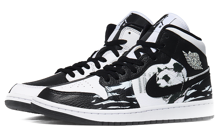 Lookbook (W) [定制鞋款] Air Jordan 1 Mid '熊猫' DR0501-101(Team10-恶霸-P）