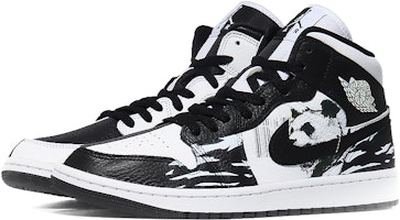 (W) 커스텀 에어 조던 1 미드 '판다' DR0501-101(Team10-恶霸-P) Lookbook (W) 커스텀 에어 조던 1 미드 '판다' DR0501-101(Team10-恶霸-P)