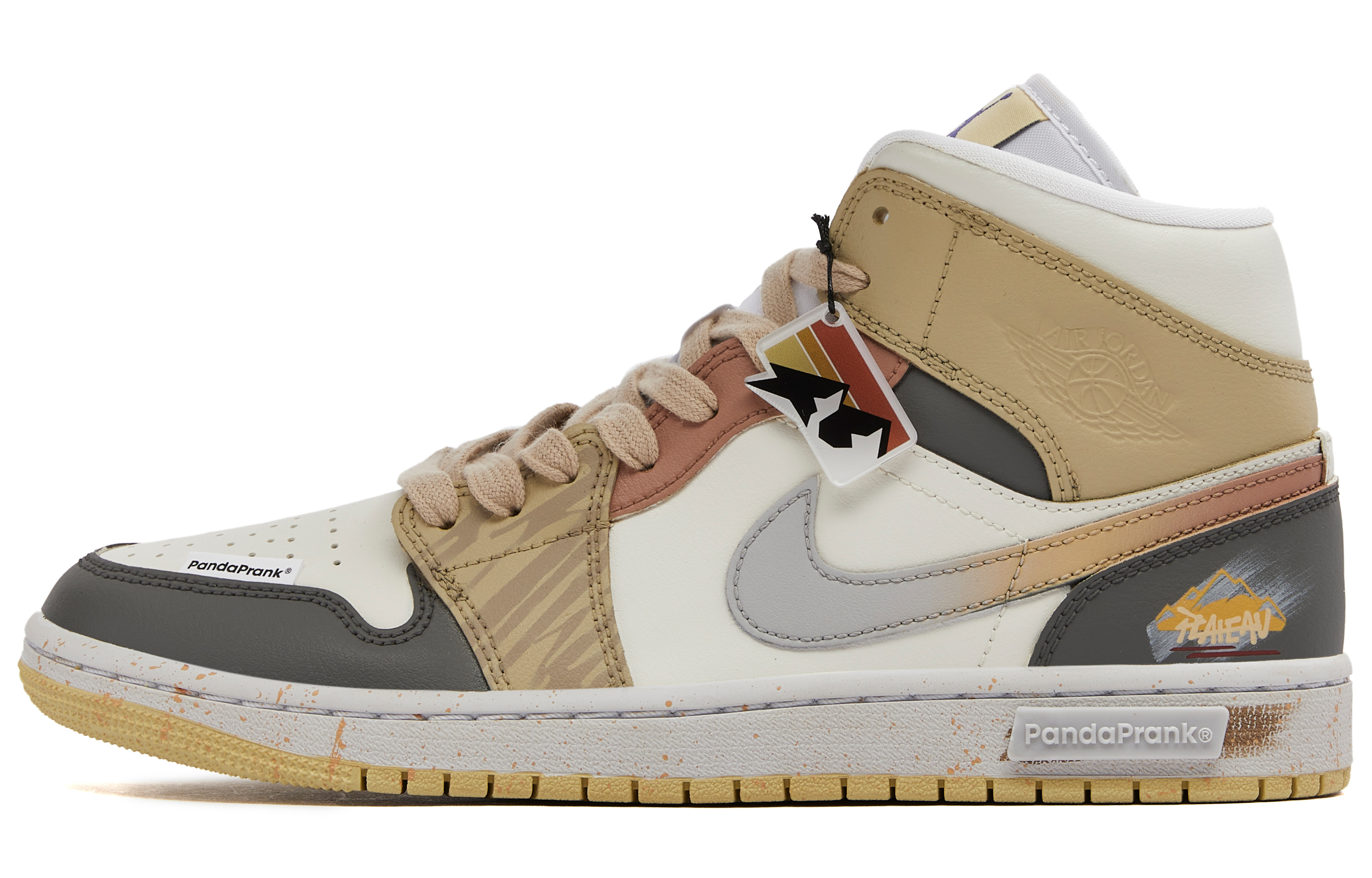 [Custom Shoes] (W) Jordan 1 Mid 'Panda Prank Danxia Adventure' 圖 2