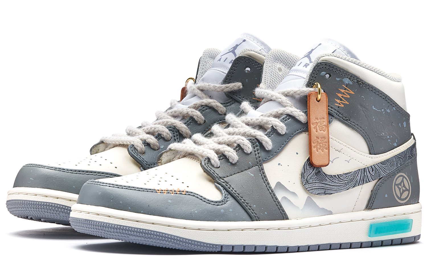 Lookbook (W) 에어 조던 1 미드 '팬더 래빗' (회/흰) BQ6472-115(TeamH-女款玲灵福到S-BOX)