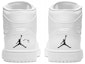 Shop 【定制球鞋】 Jordan Air Jordan 1 Mid 皮質 鉛筆 融化風 塗鴉 噴繪 中幫 復古籃球鞋 女款 黑白