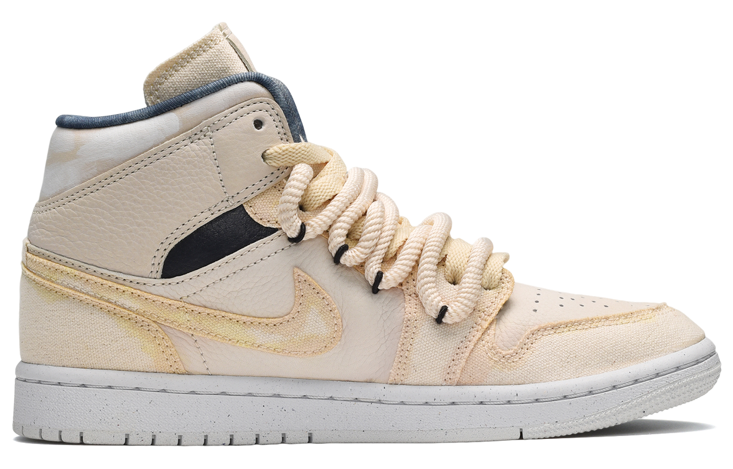 Order (W) [Kasut Custom] Air Jordan 1 Mid 'Firaun Mumia Hitam Putih Coklat' DM9126-104(TeamE-女款埃及法老黑白棕)