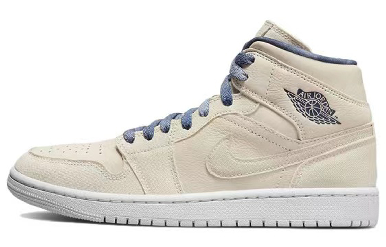 Sizing (W) [Kasut Custom] Air Jordan 1 Mid 'Firaun Mumia Hitam Putih Coklat' DM9126-104(TeamE-女款埃及法老黑白棕)