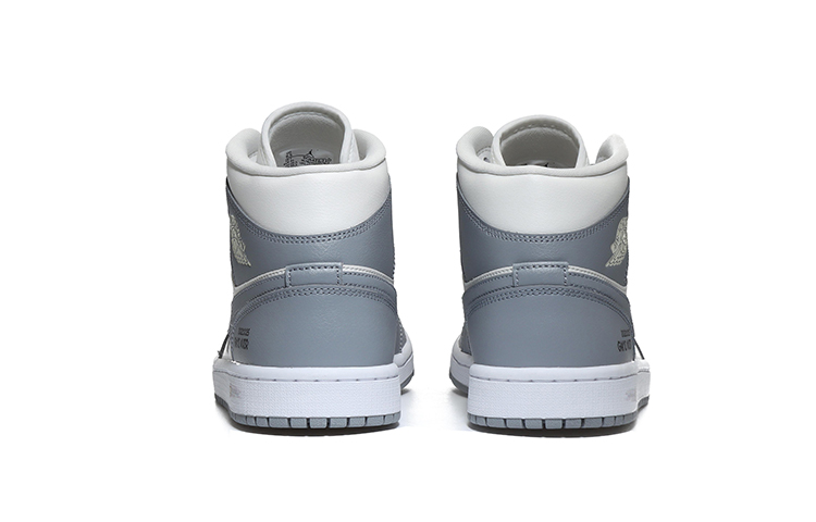 Purchase (W) [Sepatu Custom] Air Jordan 1 Mid 'Pixel Heart Abu-Putih' BQ6472-115(Team10-像素爱心-QD)