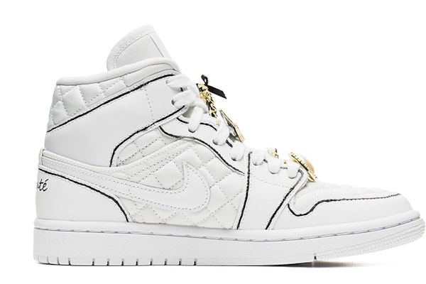 (W) 에어 조던 1 미드 '플래드 화이트' (커스텀) DB6078-100(TeamB-格纹小香风) Order (W) 에어 조던 1 미드 '플래드 화이트' (커스텀) DB6078-100(TeamB-格纹小香风)