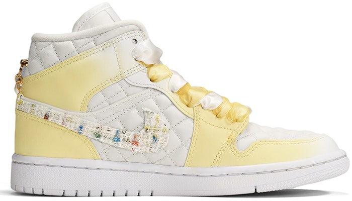 (W) 에어 조던 1 미드 '퀼티드 화이트 여신' (59 characters) DB6078-100(TeamE-女款小香风白黄) Order (W) 에어 조던 1 미드 '퀼티드 화이트 여신' (59 characters) DB6078-100(TeamE-女款小香风白黄)