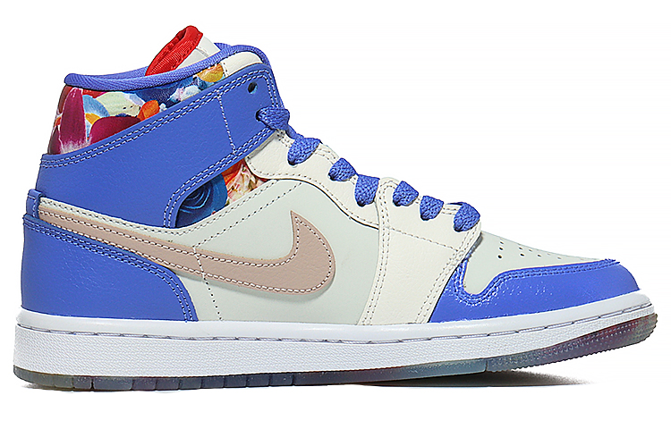 Order (W) [Kasut Custom] Air Jordan 1 Mid 'Romantik Bunga' FD4331-121(Team10-浪漫花卉)