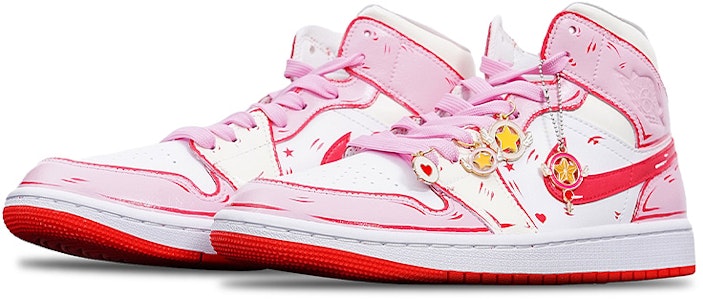 (W) カスタムAJ1ミッド セーラームーン ハバナレッド BQ6472-116(TeamT-红底美少女战士S-BOX) Lookbook (W) カスタムAJ1ミッド セーラームーン ハバナレッド BQ6472-116(TeamT-红底美少女战士S-BOX)