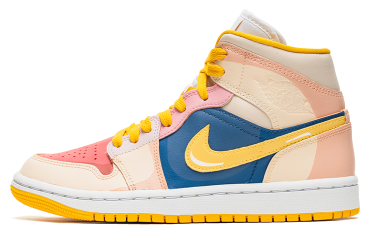 Buy 【定制球鞋】 Jordan Air Jordan 1 Mid 野鶴製造 魔卡少女櫻 撞色設計 中幫 復古籃球鞋 女款 漸變粉