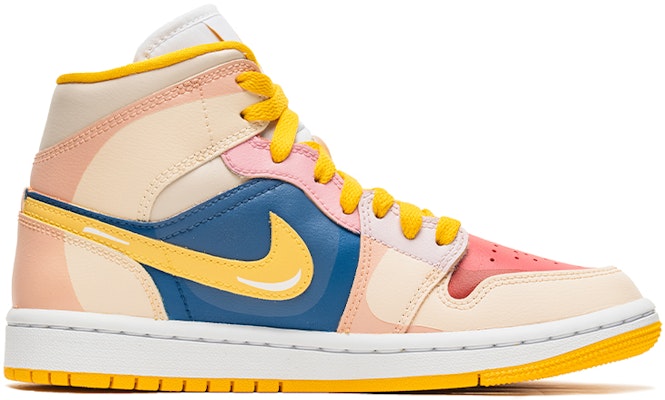 【定制球鞋】 Jordan Air Jordan 1 Mid 野鶴製造 魔卡少女櫻 撞色設計 中幫 復古籃球鞋 女款 漸變粉 Order 【定制球鞋】 Jordan Air Jordan 1 Mid 野鶴製造 魔卡少女櫻 撞色設計 中幫 復古籃球鞋 女款 漸變粉