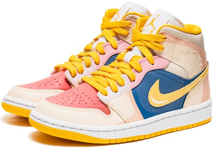 【定制球鞋】 Jordan Air Jordan 1 Mid 野鶴製造 魔卡少女櫻 撞色設計 中幫 復古籃球鞋 女款 漸變粉 Lookbook 【定制球鞋】 Jordan Air Jordan 1 Mid 野鶴製造 魔卡少女櫻 撞色設計 中幫 復古籃球鞋 女款 漸變粉
