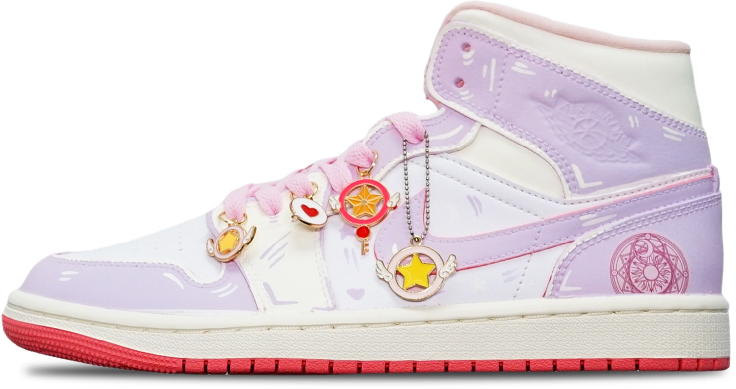 custom-shoes-women-air-jordan-1-mid-sakura-magic-circle