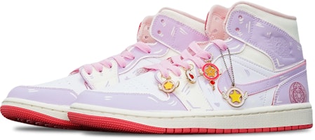 【定制球鞋】 Jordan Air Jordan 1 光變溫變 百變小櫻 二次元 魔法陣 中幫 復古籃球鞋 女款 米粉 Purchase 【定制球鞋】 Jordan Air Jordan 1 光變溫變 百變小櫻 二次元 魔法陣 中幫 復古籃球鞋 女款 米粉