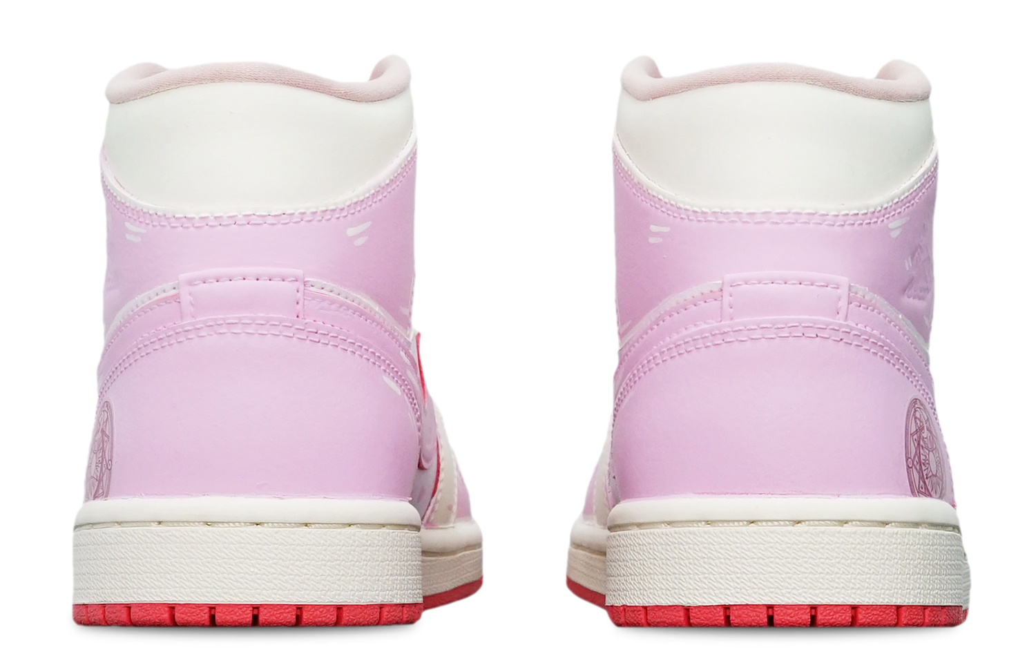 Details for (W) 에어 조던 1 미드 '벚꽃 마법진' (커스텀 슈즈) BQ6472-186(TeamT-光变小樱A型S-BOX)