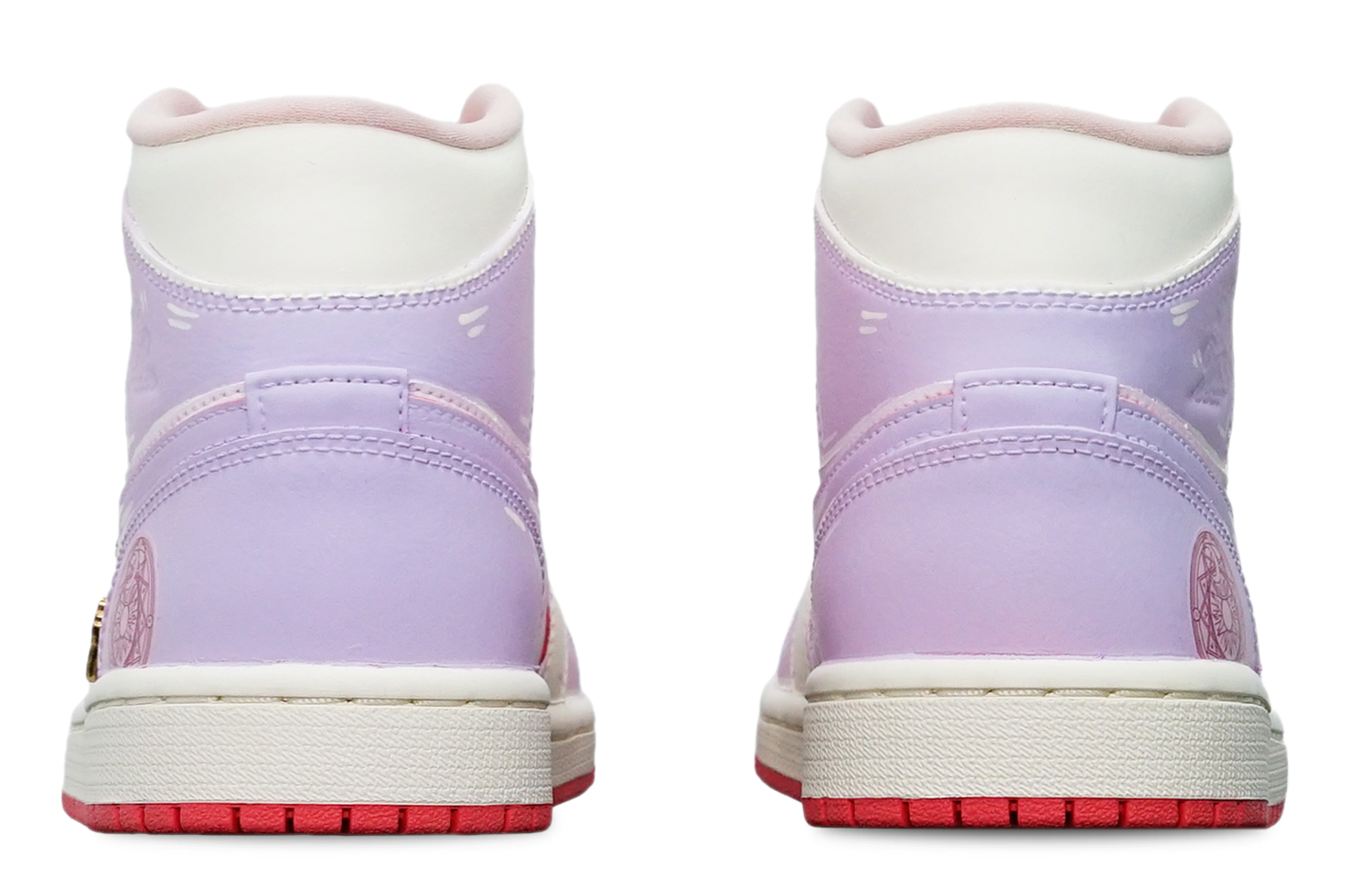 Sizing (W) 에어 조던 1 미드 '벚꽃 마법진' (커스텀 슈즈) BQ6472-186(TeamT-光变小樱A型S-BOX)