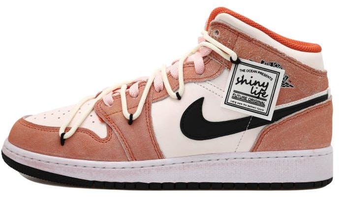 custom-shoes-women-air-jordan-1-mid-summer-pink-patchwork-deconstructed