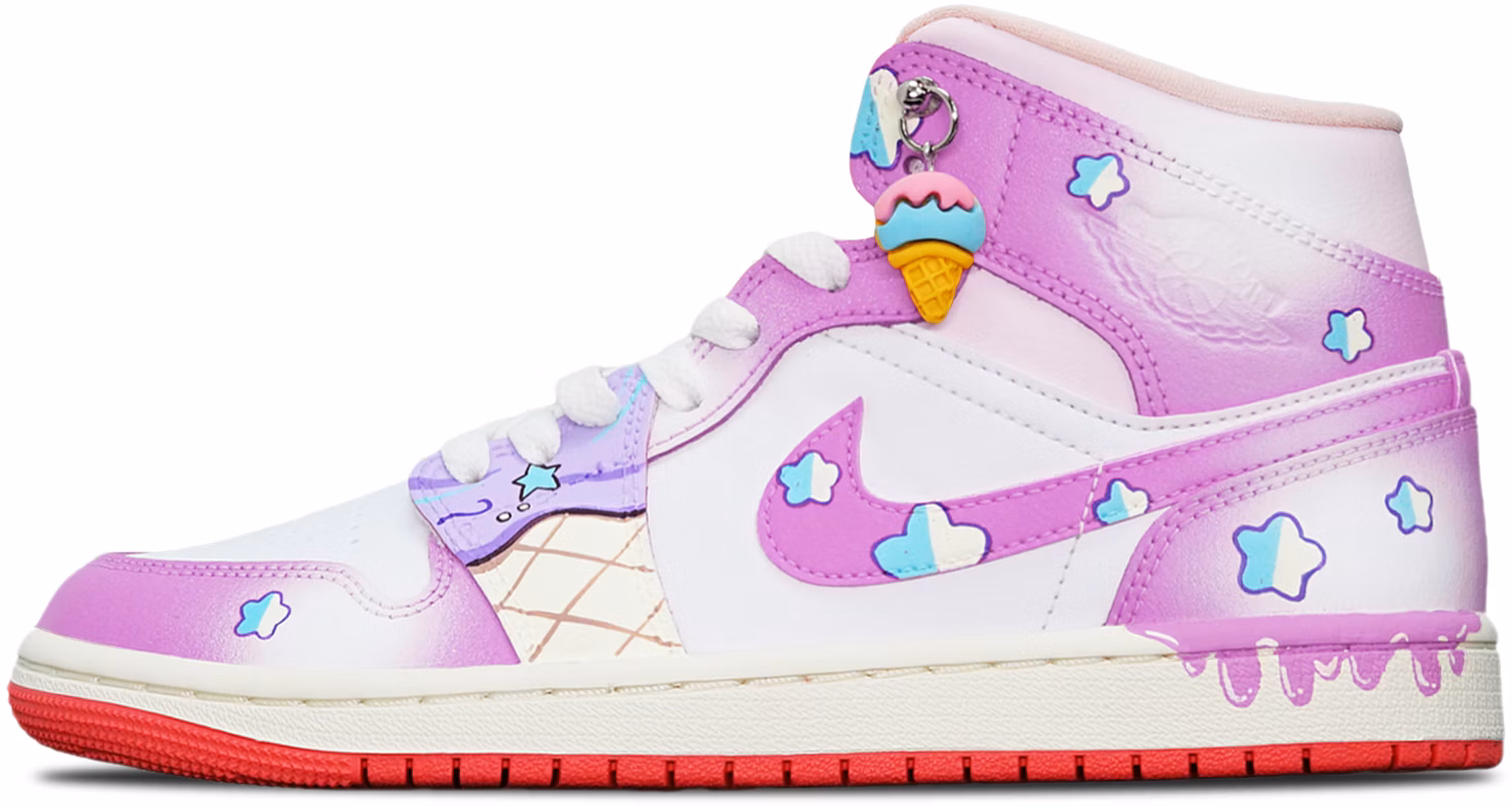 custom-shoes-women-air-jordan-1-mid-taro-ice-cream