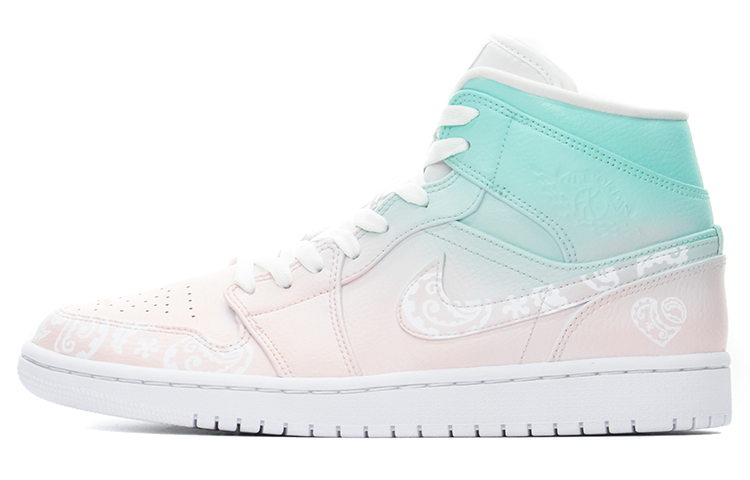 [Custom Shoes] (W) Jordan 1 Mid 'Valentine's Day Gradient Cashew Flower'