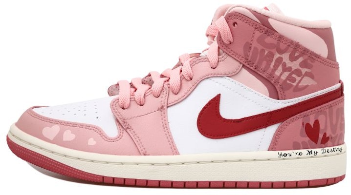 (W) カスタムAJ1ミッド "一目惚れピンク" (Kasutamu AJ1 Middo "Hitomebore Pinku") BQ6472-186(Team拾玖-一见倾心女S-BOX) Buy (W) カスタムAJ1ミッド "一目惚れピンク" (Kasutamu AJ1 Middo "Hitomebore Pinku") BQ6472-186(Team拾玖-一见倾心女S-BOX)