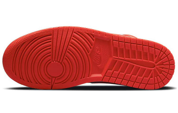 Details for (W) [Sepatu Kustom] Air Jordan 1 Mid 'Wedding Rabbit Year ECG Cinta Sakura Merah' BQ6472-116(Team伍-心电图520元素)