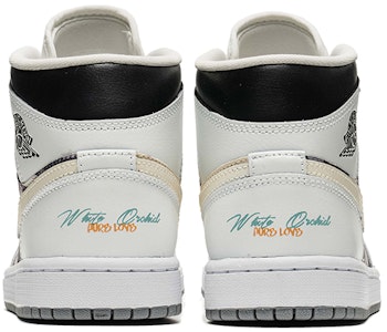 【定制球鞋】Jordan Air Jordan 1 Mid 花語系列 野鶴製造 小雛菊限定 中幫 復古籃球鞋 女款 灰白 Shop 【定制球鞋】Jordan Air Jordan 1 Mid 花語系列 野鶴製造 小雛菊限定 中幫 復古籃球鞋 女款 灰白