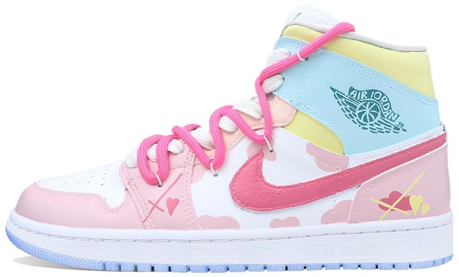 (W) 에어 조던 1 미드 '울프 그레이 해피 동화' (커스텀) BQ6472-105(Team123-快乐童话) Buy (W) 에어 조던 1 미드 '울프 그레이 해피 동화' (커스텀) BQ6472-105(Team123-快乐童话)