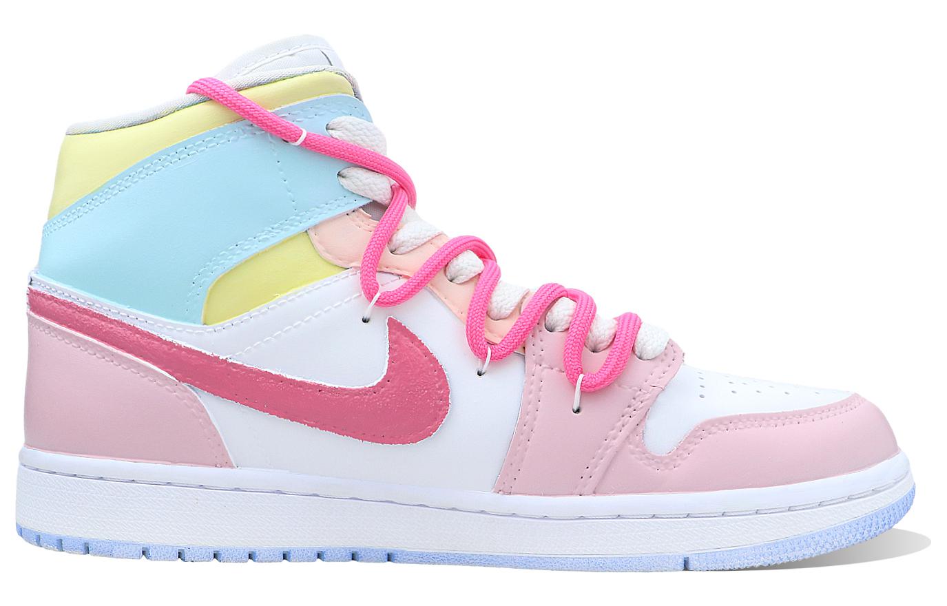 [Custom Shoes] (W) Jordan 1 Mid 'Wolf Grey Happy Fairytale' 圖 2