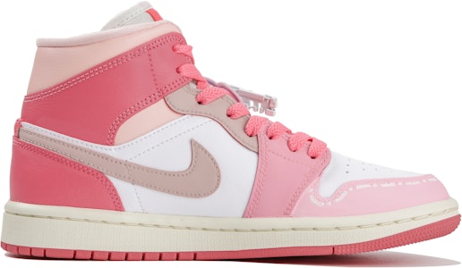 【客製化球鞋】Jordan Air Jordan 1 Mid 跃动青春 童心未泯 甜妹 禮盒 高筒 復古籃球鞋 女款 粉 Lookbook 【客製化球鞋】Jordan Air Jordan 1 Mid 跃动青春 童心未泯 甜妹 禮盒 高筒 復古籃球鞋 女款 粉