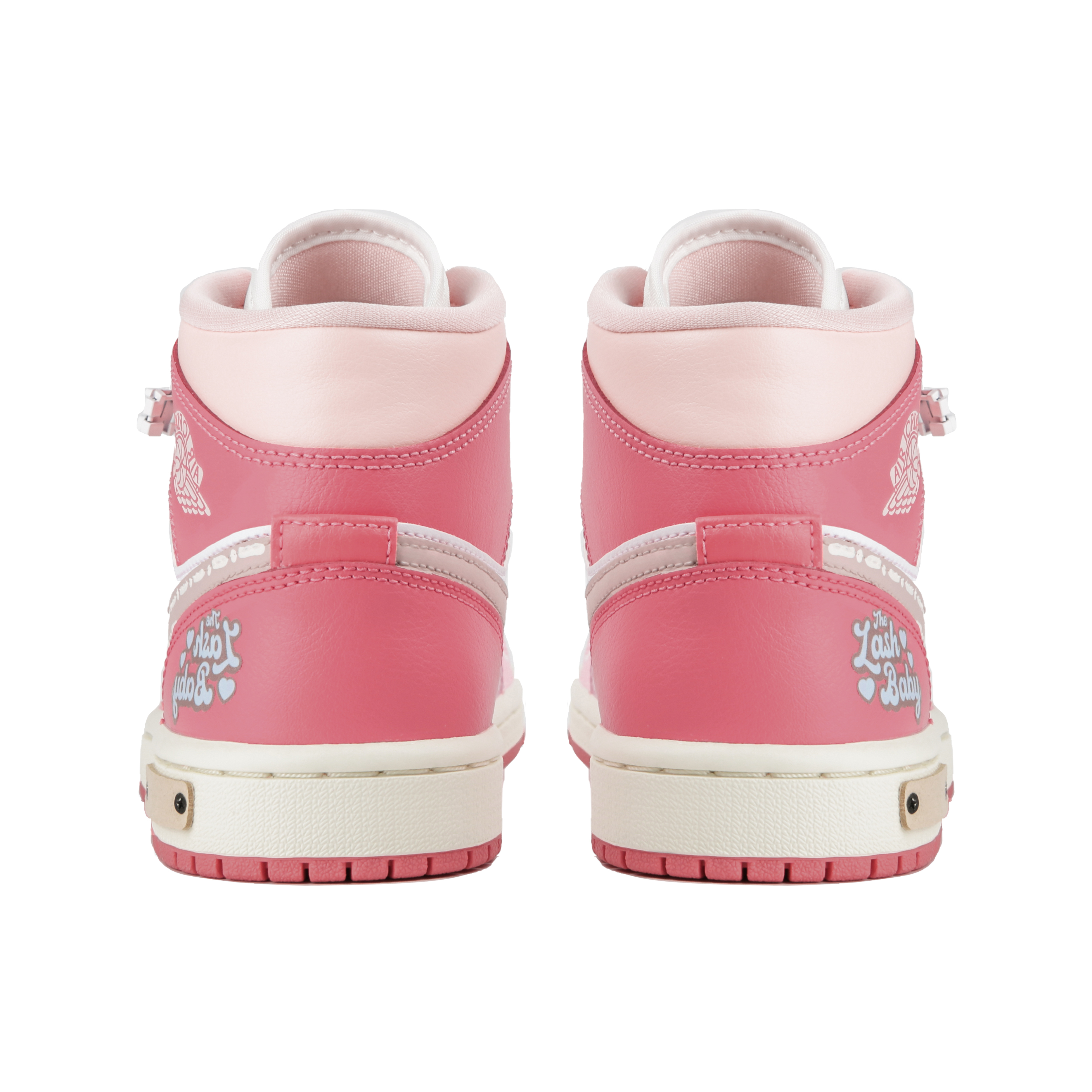 Purchase (W) [Kasut Custom] Air Jordan 1 Mid 'Lompatan Muda Merah Jambu' BQ6472-186(Team4-女款跃动青春SBOX)