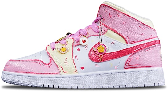 【定制球鞋】 Jordan Air Jordan 1 Mid 動漫主題定制 美少女戰士 月野兔 中幫 籃球鞋 女款 粉 Buy 【定制球鞋】 Jordan Air Jordan 1 Mid 動漫主題定制 美少女戰士 月野兔 中幫 籃球鞋 女款 粉