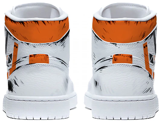 【客製化球鞋】Jordan Air Jordan 1 中筒 復古籃球鞋 女款 白橙黑 Shop 【客製化球鞋】Jordan Air Jordan 1 中筒 復古籃球鞋 女款 白橙黑