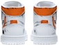 Shop (W) Zapatillas personalizadas Air Jordan 1 Mid Retro 'Blanco Naranja Negro' 554725-130(TeamE-女款白橙黑)