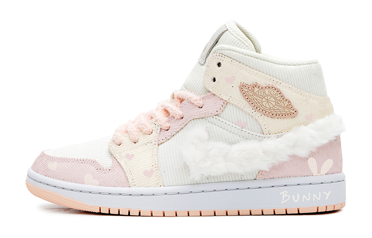Buy (W) [Sneaker Kustom] Air Jordan 1 Mid SE 'Chinese New Year Rabbit' Edisi Khusus DA8009-108(Team15-奶油兔叽)