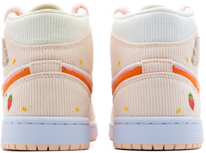 【定制球鞋】Jordan Air Jordan 1 Mid SE "燈芯絨" 毛絨 甜甜圈 燈芯絨 高幫 復古籃球鞋 女款 粉紅 Details for 【定制球鞋】Jordan Air Jordan 1 Mid SE "燈芯絨" 毛絨 甜甜圈 燈芯絨 高幫 復古籃球鞋 女款 粉紅