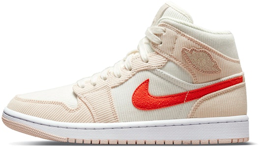 【定制球鞋】Jordan Air Jordan 1 Mid SE "燈芯絨" 毛絨 甜甜圈 燈芯絨 高幫 復古籃球鞋 女款 粉紅 Cheap 【定制球鞋】Jordan Air Jordan 1 Mid SE "燈芯絨" 毛絨 甜甜圈 燈芯絨 高幫 復古籃球鞋 女款 粉紅