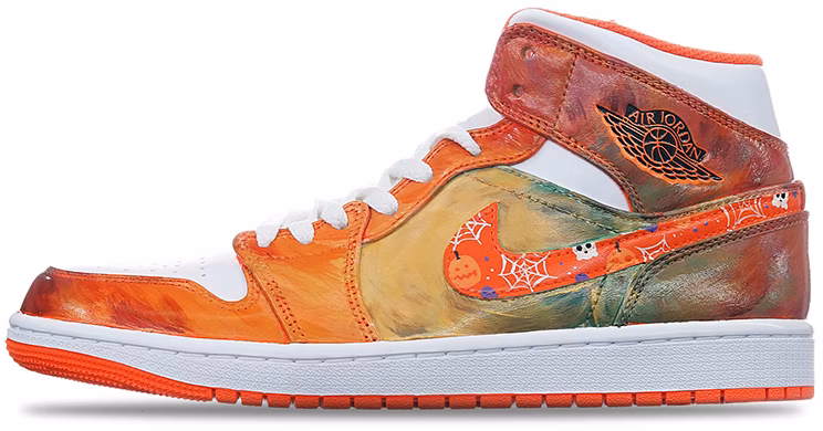 custom-shoes-women-air-jordan-1-mid-se-halloween-graffiti