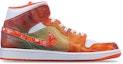 Order (W) 커스텀 에어 조던 1 미드 SE '할로윈 그래피티' DM3531-800(TeamT-男女款万圣节涂鸦金橙白)