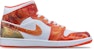 (W) 커스텀 에어 조던 1 미드 SE '유령의 집' (56 characters) DM3531-800(TeamT-男女款万圣节鬼屋金橙白)