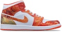 Order (W) 커스텀 에어 조던 1 미드 SE '유령의 집' (56 characters) DM3531-800(TeamT-男女款万圣节鬼屋金橙白)