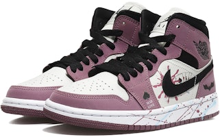 (W) 【カスタムシューズ】(女性用) エアジョーダン1 ミッドSE 'マルチカラースプラッター' DC7267-500(Team10-浆果女) Lookbook (W) 【カスタムシューズ】(女性用) エアジョーダン1 ミッドSE 'マルチカラースプラッター' DC7267-500(Team10-浆果女)