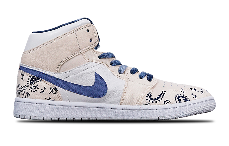 Lookbook (W) Zapatillas Personalizadas Air Jordan 1 Mid SE "Sand Paisley" DM9126-104(TeamT-AJ格腰果花S-BOX)