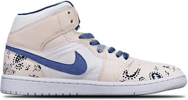 (W) 에어 조던 1 미드 SE '샌드 페이즐리 패치워크' (커스텀) DM9126-104(TeamT-AJ格腰果花S-BOX) Lookbook (W) 에어 조던 1 미드 SE '샌드 페이즐리 패치워크' (커스텀) DM9126-104(TeamT-AJ格腰果花S-BOX)