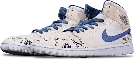 (W) 에어 조던 1 미드 SE '샌드 페이즐리 패치워크' (커스텀) DM9126-104(TeamT-AJ格腰果花S-BOX) Shop (W) 에어 조던 1 미드 SE '샌드 페이즐리 패치워크' (커스텀) DM9126-104(TeamT-AJ格腰果花S-BOX)