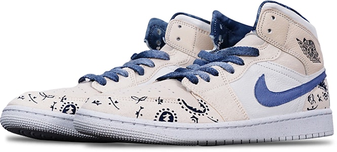 (W) Zapatillas Personalizadas Air Jordan 1 Mid SE "Sand Paisley" DM9126-104(TeamT-AJ格腰果花S-BOX) Shop (W) Zapatillas Personalizadas Air Jordan 1 Mid SE "Sand Paisley" DM9126-104(TeamT-AJ格腰果花S-BOX)