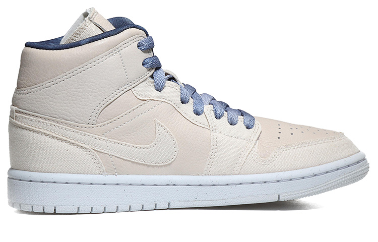 Order (W) [Sepatu Custom] Air Jordan 1 Mid SE 'Pasir Putih - Bangau & Hijau Pinus' DM9126-104(Team10-仙鹤松针QD)