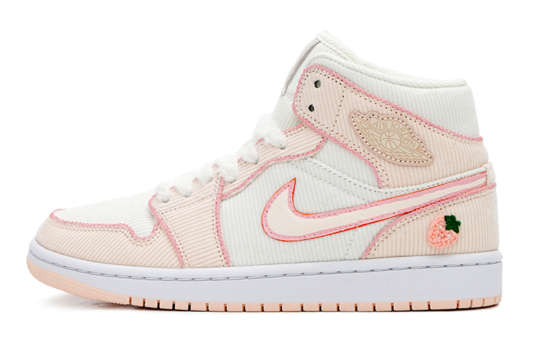 Buy (W) [Kasut Custom] Air Jordan 1 Mid SE 'Strawberi & Merah Jambu' DA8009-108(Team15-草莓白巧)