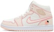 Buy 【定制球鞋】 Jordan Air Jordan 1 Mid SE 氣泡水母 可愛 草莓白巧 中幫 復古籃球鞋 女款 粉色