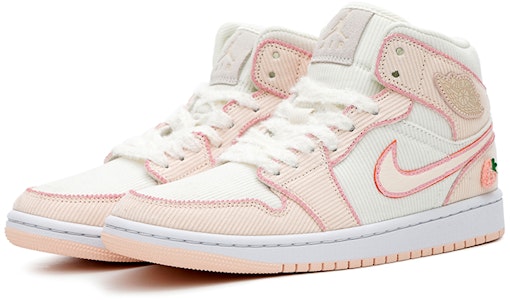 【定制球鞋】 Jordan Air Jordan 1 Mid SE 氣泡水母 可愛 草莓白巧 中幫 復古籃球鞋 女款 粉色 Lookbook 【定制球鞋】 Jordan Air Jordan 1 Mid SE 氣泡水母 可愛 草莓白巧 中幫 復古籃球鞋 女款 粉色